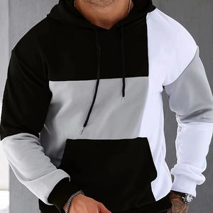 Automne hiver hommes chaud polaire sweat à capuche décontracté couleur unie Streetwear Sport école pulls Offre Spéciale mode sweats à capuche - Product Image 4