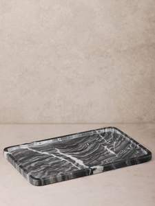 <b>Large</b> Durable Marble <b>Tray</b> with Customizable Options for Serving Breakfast Brunch Meals to Guests in Country Style - Product Image 3