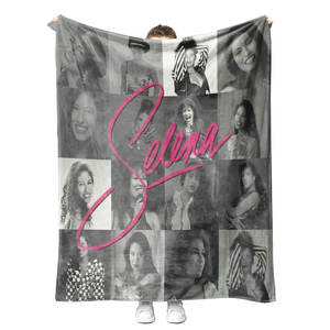 Manta Personalizada de Alta Calidad de la Cantante Selena Quintanilla, Mejor Precio al por Mayor, Manta con Estampado Personalizado con Logotipo - Product Image 6