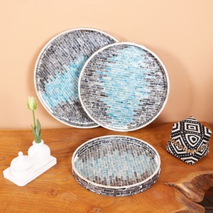 Bandeja de Nácar Lacado de Alta Calidad, Bandejas con Incrustaciones de Hueso Mosaico Hechas en Vietnam, Venta al por Mayor de Alta Calidad - Product Image 6