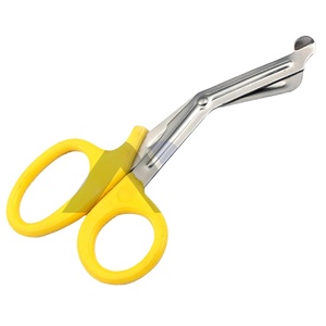 Tijeras para Trauma Emsrun, Tijeras Quirúrgicas Médicas, Fáciles de Usar para Cortar Vendajes, para Enfermeras, Médicos, Primeros Auxilios, Manuales, de Plástico, Certificación CE Clase I - Product Image 1