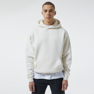 Sweats à capuche d'hiver personnalisés pour hommes Épaules tombantes Streetwear Poids lourd 100% coton Pullover Regular Fit Sweatshirts à capuche - Product Image 5