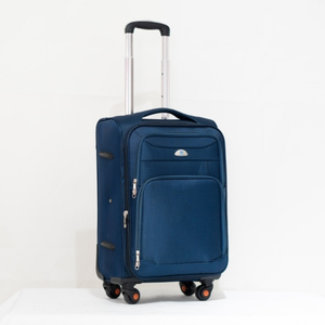 OEM, venta al por mayor, 890, equipaje suave, Accesorios Negros, Maleta de lujo, rueda giratoria de 360 grados, equipaje de mano, logotipo de Metal, 4 ruedas - Product Image 1