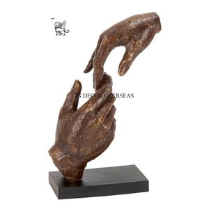 Attractive Look High Standard Quality Metal Made Hands Designer Table Top <b>Decorative</b> Sculpture From India In Impressive Price - Product Image 1