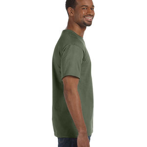 Camiseta verde 100% Camiseta de algodón de mezcla triple supima Pima 100% fabricantes de camisetas de algodón peinado - Product Image 2