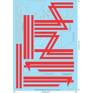 Feuille d'autocollant de voiture modèle de haute qualité 1/10 échelle autocollants adhésifs en vinyle transparent personnalisé imprimé décoration usine en gros - Product Image 5