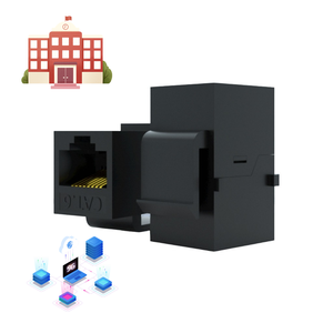 Faceplate mô-đun Nữ kết nối mô-đun loại <span class=keywords><strong>RJ45</strong></span> UTP <span class=keywords><strong>cat6A</strong></span> xây dựng 180 độ 8P8C nữ <span class=keywords><strong>Keystone</strong></span> jack - Product Image 2