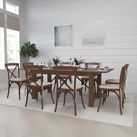 Modern Style Pine Folding Farm Tisch: Hochwertige Großhandel Esszimmer möbel Fabrik-Preis für Häuser, Hotels