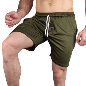 Shorts en maille ultra légers et respirants, tissu résistant à la transpiration avec taille élastique et poches pour l'entraînement au basketball décontracté et la salle de sport - Product Image 5
