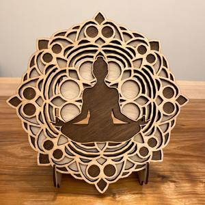 Mandala Buda Lotus Meditation Buddha - Product Image 4