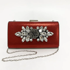 Stylish Embellished <b>Mini</b> Clutch Handbags for Women Metal <b>Bags</b> Wholesale Factory Price Garden Ornaments - Product Image 2