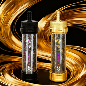 Draagbare elektrische shisha set met TFT-scherm, oplaadbaar, mini, elektronisch, aluminium, LED, shisha beker, temperatuurregeling, cadeauverpakking - Product Image 3