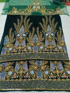 Vestido Africano George con Mangas Largas y Bordado, Tela Ecológica, Elegante, para Todas las Temporadas, Ropa de Mujer - Product Image 6