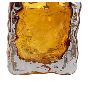 Jarrón Decorativo de Vidrio Artístico Bicolor Ámbar para Decoración del Hogar, Estilo de Mesa y Exhibición Elegante de Flores - Product Image 3