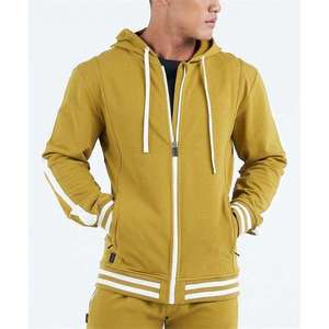 Sudaderas con capucha con cremallera para hombre en blanco liso con impresión en blanco de gran tamaño personalizado último diseño Personalización completa - Product Image 2