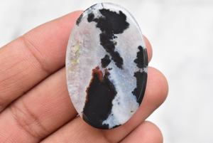 พลอยเทียมหัวหินพลอยเทียมแบบหัวม้าลาย,พลอยหินสีเลือดคริสตัลทรงหลังเบี้ยคริสตัลพลอยสำหรับเครื่องประดับ - Product Image 6