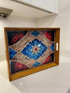 Plateau de service en bois MDF avec revêtement émaillé, design, hôtels et restaurants, articles de cuisine, plateau de table, haute qualité - Product Image 4