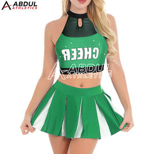 ชุดเชียร์ลีดเดอร์สำหรับผู้ใหญ่เครื่องแบบเชียร์ลีดเดอร์น้ำหนักเบาสีทึบ - Product Image 2