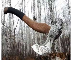 Hache Viking en acier au carbone de haute qualité à vendre hache viking extérieure en acier au carbone personnalisée, scl - Product Image 4