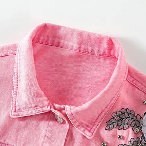 Factory Men Design Printing Custom Jean Denim <b>Jacket</b> Button Letter Printed Denim <b>Jacket</b> Custom Men Jean Denim <b>Rhinestone</b> <b>Jacket</b> - Product Image 3