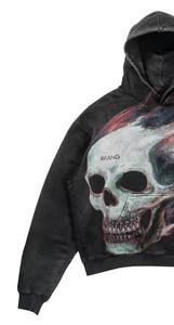 Sudadera corta cuadrada de primera calidad para hombre, ropa de calle transpirable, Sudadera con capucha y logotipo bordado personalizado para el invierno - Product Image 2