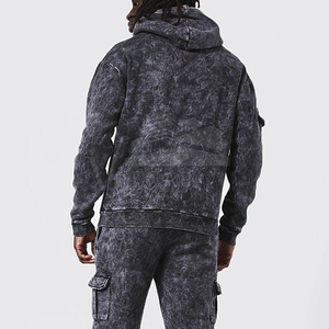 Survêtements évasés personnalisés de haute qualité délavés à l'acide Survêtement d'hiver décontracté XL pour hommes - Product Image 5