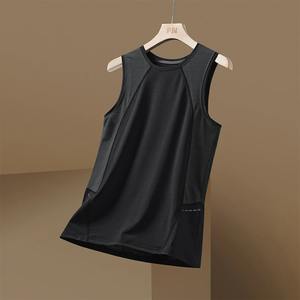 2024 Latest Summer Patchwork <b>Black</b> <b>Red</b> Tshirt GYM Tank <b>Top</b> Tees Fashion Clothes OverSize O NECK - Product Image 3