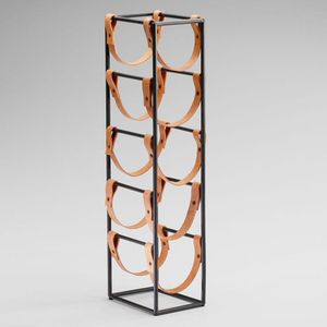 Estante de Metal para Almacenamiento de Botellas de Vino, Soporte Decorativo para 10 Botellas de Vino de Calidad Premium - Product Image 2