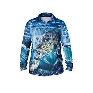 Polos de pesca personalizados de manga larga para adultos impresos con sublimación último diseño personalizado - Product Image 2