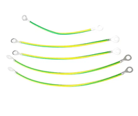 Fil de mise à la terre photovoltaïque bicolore jaune-vert, câble isolé à âme en cuivre, fil de mise à la terre pour chemin de câbles, fil de raccordement pour boîtier de distribution