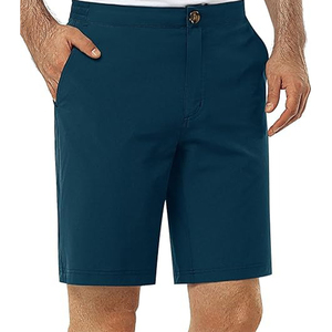 Short de golf pour homme 9 pouces entrejambe à séchage rapide taille élastique coupe classique short de randonnée 95% polyester, 5% spandex - Product Image 3
