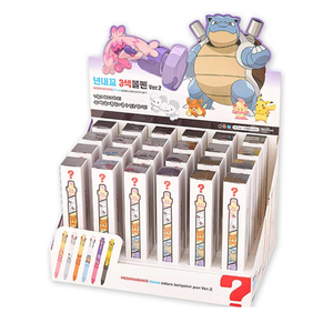 Bolígrafo de 3 colores Pokémon You're Mine Vol. 2, set de 24 piezas, papelería coreana para niños, personaje lindo de Pikachu, anime, venta al por mayor para la escuela - Product Image 1