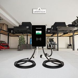 Smart Dual Gun EV Charger with Load Balancing 22kW*2 11kW*2 Type 2 Type 1 GBT OCPP APP Charging Station for Residential Area - Product Image 6