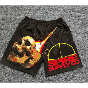 2025 été actif athlétique hommes Shorts coton pantalon élastique taille moyenne Logo personnalisé dessin animé sublimé grande taille Shorts de sport - Product Image 6