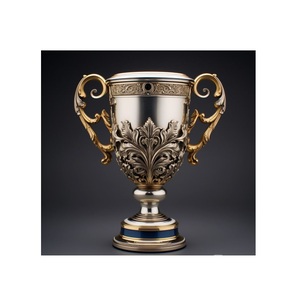 Trophée en métal au design haut de gamme avec éléments artisanaux pour les événements annuels d'appréciation des performances - Product Image 4