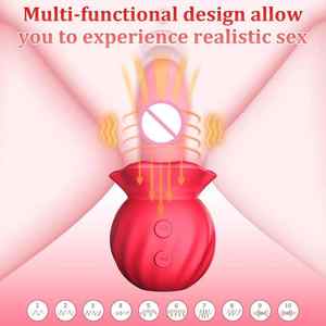 G-spot Clits anale Vagina <span class=keywords><strong>Pussy</strong></span> succhiare donne piacere sesso Dildo stimolatore giocattoli con 3 succhiare e 10 dimenarsi e 10 vibranti - Product Image 4