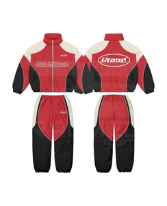 Ensemble survêtement coupe-vent Street Wear 2 pièces Pantalon et veste zippée 100% nylon Impression numérique Coupe-vent pour homme - Product Image 5