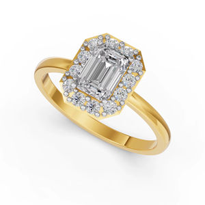 Anillo de bodas de oro sólido de 18 quilates para mujer 1.44Cts VS Clarity EF Color Lab Grown Cut Diamond IGI Anillo de compromiso certificado para regalo - Product Image 1