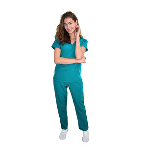 Ensembles de Blouses Médicales Personnalisables avec Logo – Tenues d'Hôpital en Tissu Sergé Spandex/Polyester – Blouses Jogger Unisexe – Vente en Gros - Product Image 1
