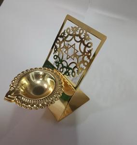 Cuenco Uruli Art Deco de latón hecho a mano moderno con decoración de elefante para decoración de hogar y oficina regalo de boda - Product Image 3