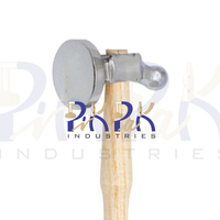 Marteau à dôme plat de 50 mm pour la fabrication de bijoux, outil de gaufrage/bouturage/doming double face, manche en bois, DIY, OEM
