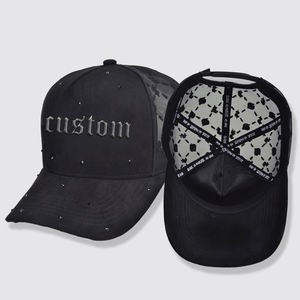 หมวกเบสบอลลายดอก3D ผ้ากำมะหยี่เทอร์รี่สตรีทปรับแต่งได้หมวก5แผงผ้าออกซ์ฟอร์ดของคุณเอง - Product Image 6