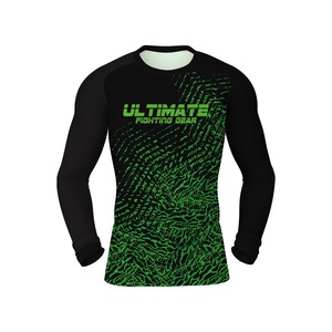 T-shirt à manches longues pour hommes et femmes, personnalisé, par sublimation, rashguard MMA Rashgaurd imprimé MMA bjj Rashguard t-shirt pour hommes - Product Image 3