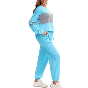 Ensemble de sweats à capuche et pantalons de survêtement en coton de haute qualité pour femmes personnalisable 2 pièces Style décontracté ensembles de survêtements pour femmes - Product Image 2