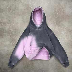 Sudaderas con capucha lavadas Sunfaded vintage desgastadas bordadas personalizadas con Etiqueta Privada, sudaderas con capucha gráficas, ropa de calle personalizada de alto peso - Product Image 3