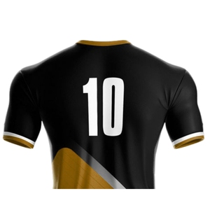 เสื้อฟุตบอลคอกลม ระบายอากาศได้ดี สำหรับผู้ใหญ่ 男女兼用 ผลิตจากโพลีเอสเตอร์ 100% น้ำหนัก 180 กรัม แห้งเร็ว รับสกรีนชื่อทีมและหมายเลข  แบบซับลิเมชั่น เป็นมิตรกับสิ่งแวดล้อม - Product Image 3