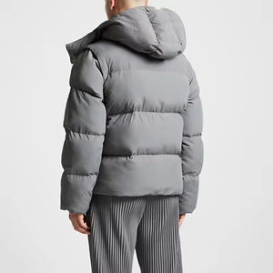 Doudoune d'hiver robuste pour hommes avec capuche manteau isolé en duvet épais ultra chaud personnalisable coupe-vent résistant à l'eau - Product Image 2