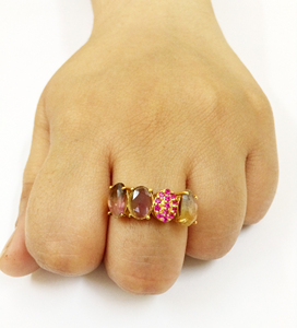 Bagues pour femmes attrayantes, faites à la main, plaquées or, argent sterling 925, faible MOQ, pierres précieuses naturelles - Product Image 6