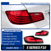 Feux arrière LED style LCI pour Série 5 F10 F18 2011-2017, clignotants séquentiels dynamiques, feux de freinage arrière, pièces auto