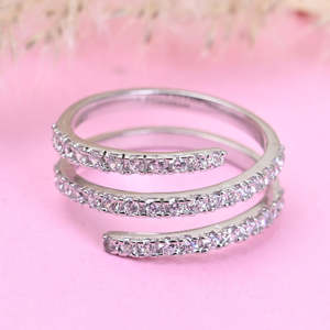 Anillos de Plata de Ley 925 de Primera Calidad para Mujer, Chapados en Rodio con Diamantes o Circonitas, Diseño Numérico, Joyería para Hombre - Product Image 2